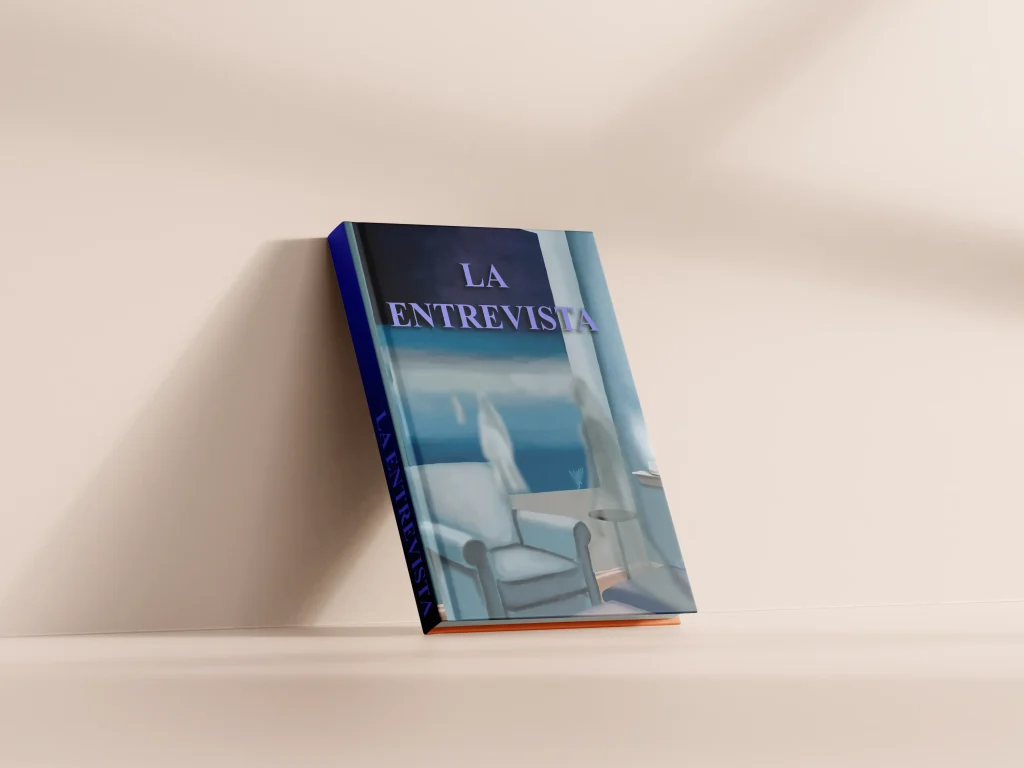 Mockup portada La Entrevista — thriller psicologico en espanol, Hekaan